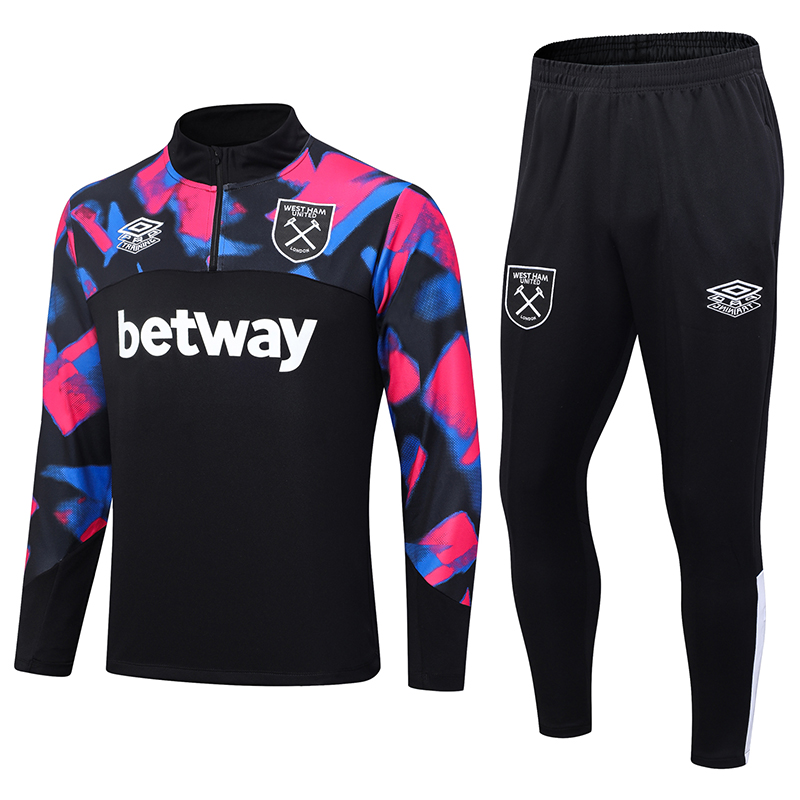 West Ham United 23-24 Long Sleeve Training Set -Black